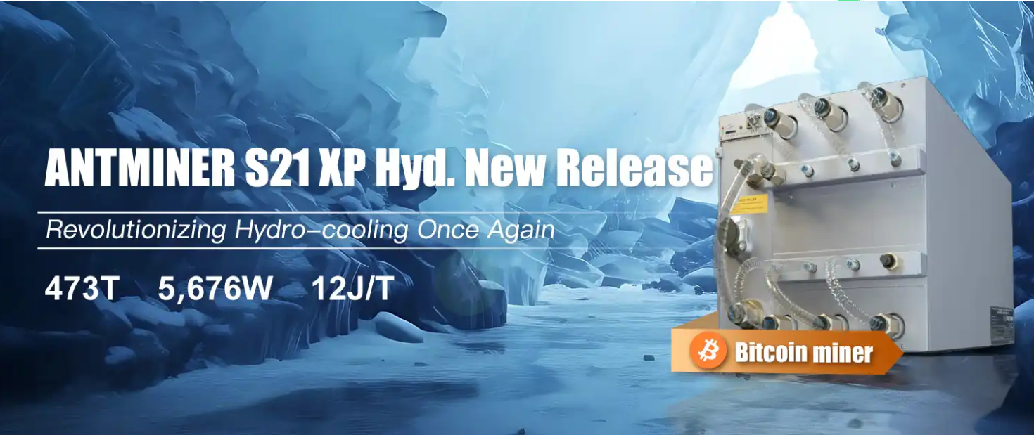 Bitmain lancerer ANT S21 XP HYD-473T: Verdens mest effektive BTC-miner med 473./S & Record 12J/TH Energy Ratio