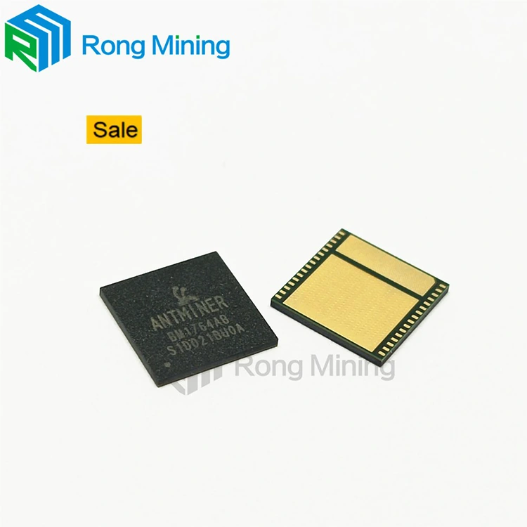 Splinterny original BM1764AB ASIC -chips, der er egnede til Antminer D7